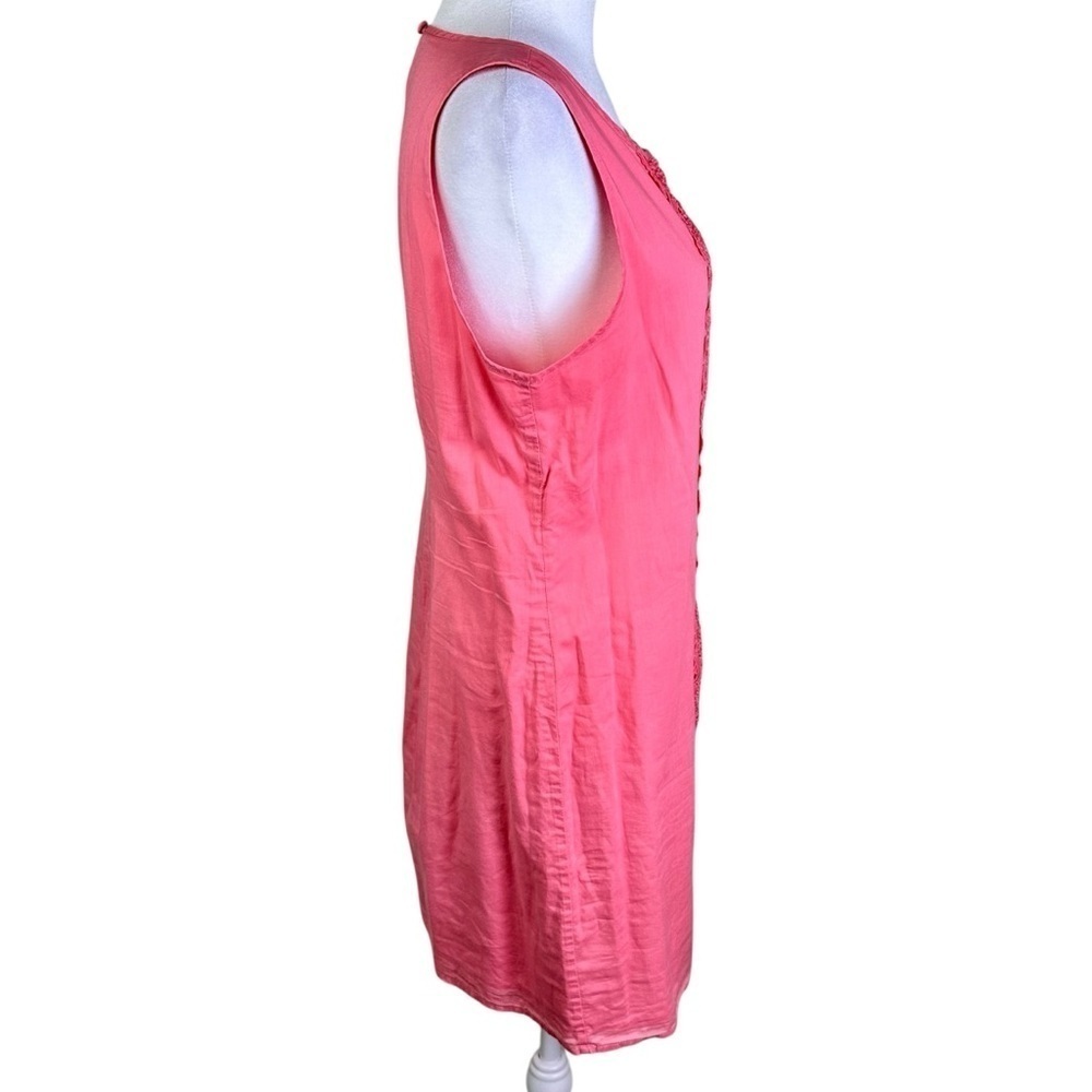 J. Crew Pink Sleeveless Embroidered Shift Dress Size S - Picture 5 of 10